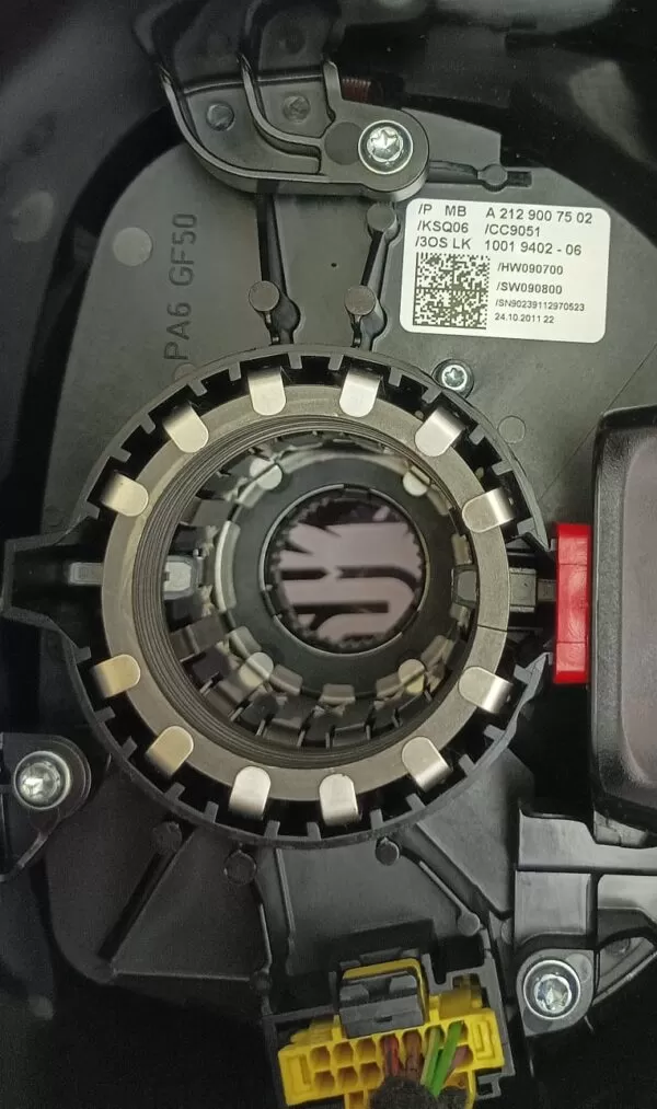 MERCEDES BENZ E200 W212 W207 STEERING ANGLE SENSOR WIPER STALK COMPLETE SPIRAL A2129007502 - Image 3
