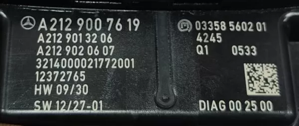 MERCEDES-E CLASS W212 MOUSE AUDIO MULTIMEDIA CONTROL SWITCH A2129007619 09-16                           - Image 5