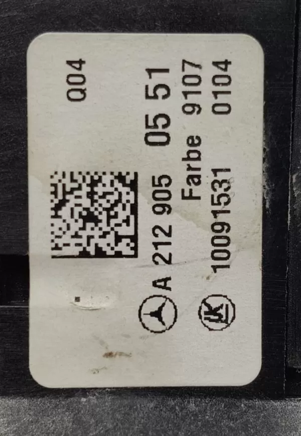 MERCEDES E CLASS 212 207 HEADLIGHT CONTROL SWITCH A2129050551 08-15 - Image 2