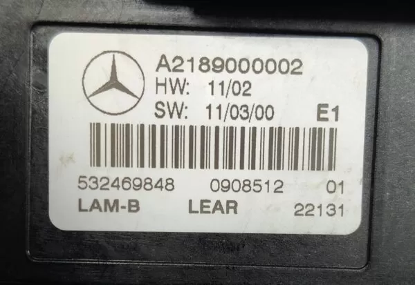 MERCEDES C CLASS 204 218 HEADLIGHT BLASTER A2189000002 BALLAST MODULE 08-15 - Image 3